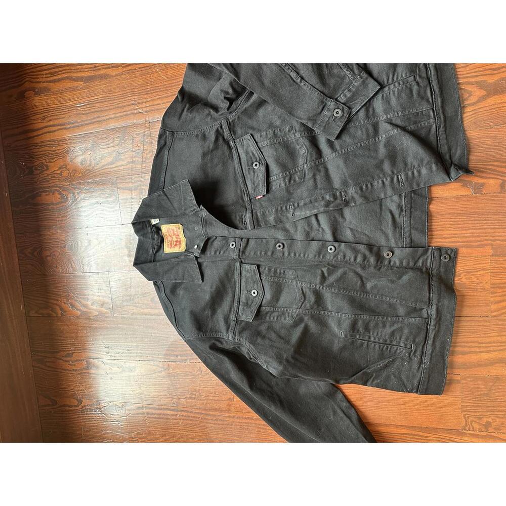Levi's Men's Black Denim Jacket Size 3XL